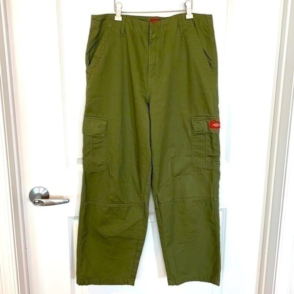 DICKIES | Men’s DICKIES Olive Green Cargo Pants Size 11/30 - Picture 1 of 8